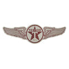 Vintage Texaco Wings Logo Embossed Metal Sign